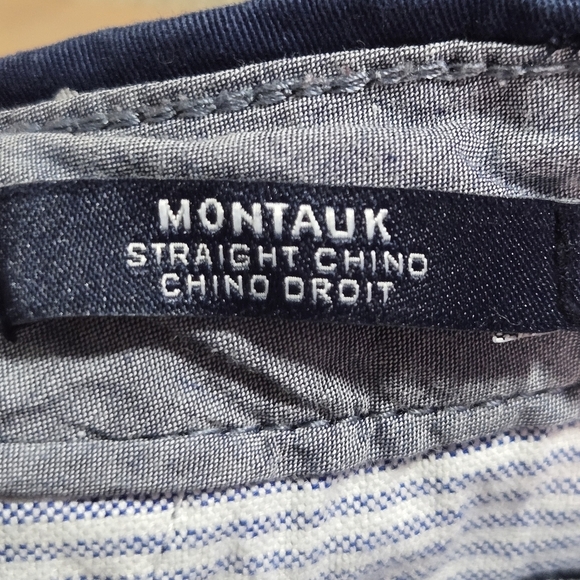 Tommy Hilfiger Womens Navy Blue Polka Dot Montauk Straight Chino Pants Size 8 - Picture 8 of 9